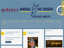 Tablet Screenshot of handbalsint-truiden.be